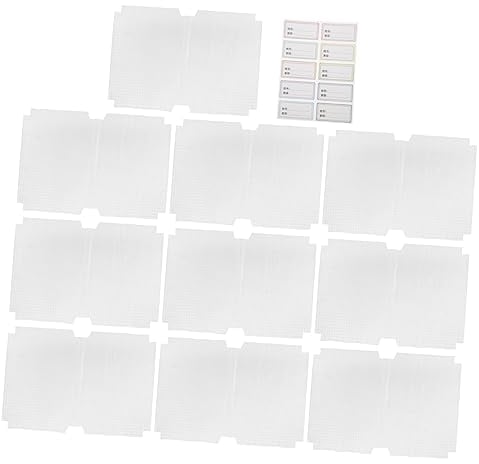 BCOATH 10 Stück Wiederverwendbare Löschbare Buch-frontabdeckung Aus Kunststoff Für Die Arbeit Das Geschäft Und Den Persönlichen Gebrauch