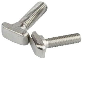 T-Bolzen, 50 Stück, M6 T-Bolzenschrauben, vernickelte Hammerkopfschraube, Aluminiumverbinder, T-Kopfschrauben, 30 Aluminiumprofil(30series M6x12)