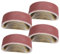 XoeLLe 20 Pezzi Carta Vetrata per Levigatrice, Nastri Abrasivi 75x 457 mm, Nastri Abrasivi Professionali in Tessuto per Levigatrice a Nastro Stazionaria, Levigatrice, 4 x Grana 80/120/150/240/400