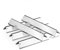66032 Barras de sabor de 43,4 cm para barbacoas de gas Weber Genesis II/LX 300, Genesis II E/S-310, II E330, II E335, II S335, II LX S/E-340 (2017 y posteriores), barra aromática para Weber 66795