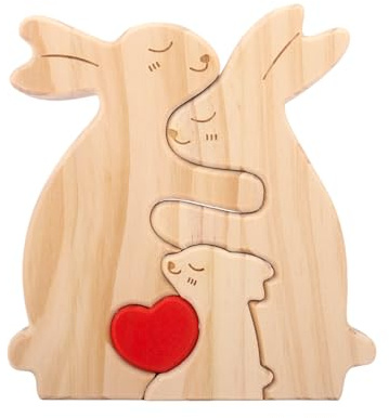 Osterhase Holz, Tischdeko Ostern Handgefertigte Osterdekoration Osterhase Deko Osterdeko für Tisch, Osternest, Ostergeschenke