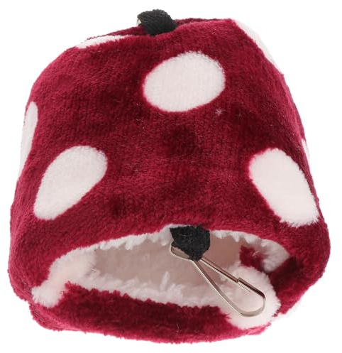 KHBUAB Hamster Hängematte Warme L-Flanell Bett Höhle für Käfigzubehör | Rot, Tragbar mit Haken, Bequem und Warm, Größe L, für Eichhörnchen und Igel