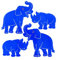 Feng Shui Import Blau Rhino und Elefant Aufkleber Aufkleber