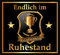 RAHMENLOS 3 St. Aufkleber Original Design: Selbstklebendes Flaschen-Etikett zum verdienten Ruhestand