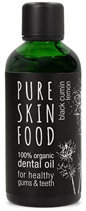 Bio Zahnöl zum Ölziehen von PURE SKIN FOOD | für starke Zähne und gesundes Zahnfleisch | 100% bio-zertifizierte Inhaltsstoffe & vegan | 100 ml