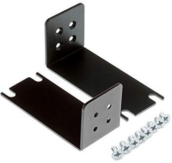 RW RoutersWholesale-Cisco Compatible Small Business 100 Series 19 (1RU) Rack Mount Kit (16 Puertos) Negro Soporte de Pared para Pantalla Plana