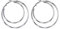 PROSTEEL Doppel Kreis Creolen Ohrringe 60mm groß Ohrringe für Damen Mädchen Edelstahl Große Kreolen Doppel Kreis Hoop Earrings Ohr Piercing Schmuck Accessoire für Party Weihnachten