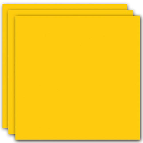 Tonkarton - 170 g/m² - 50 x 70 cm - 10 Bogen - zum Basteln und Gestalten - Zertifizierung durch Blauer Engel - maisgelb