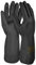 HandschuhMan. 1 Paar Schwarze Gummihandschuhe Neopren, lebensmittelgeeignet, Chemikalienschutzhandschuhe (10/XL)