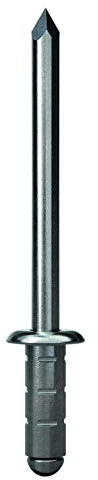 GESIPA | 50x Edelstahl (VA) - Blindnieten Ø 4,8 x 10,0mm PolyGrip | Popniete 4,8 für Materialstärke: 0,5-6,5mm | Nieten in Industrie-Qualität | Kaufe Popnieten von den Profis