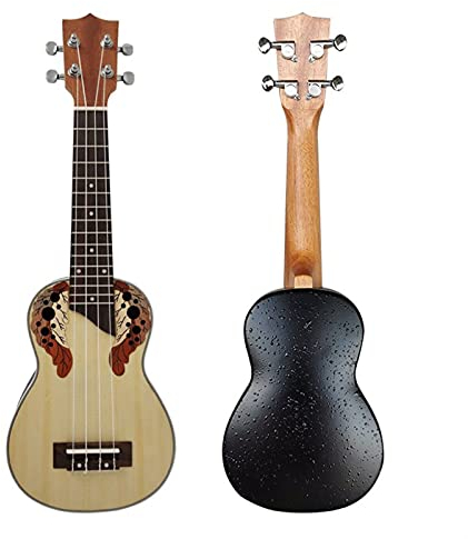 21-Zoll-Sopran-Profi-Akustik Ukulele 4-Sait-Gitarre-Musikinstrument Ukellele Hawaiianische Ukulele