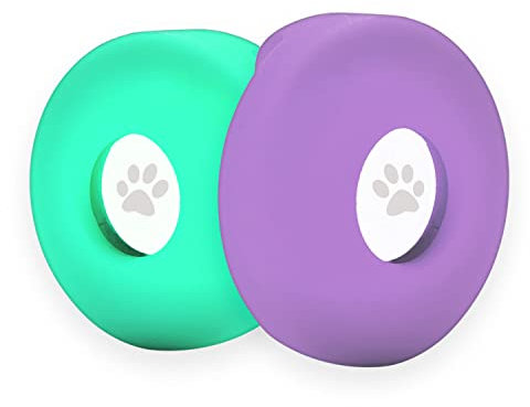 Supporto Airtag per Collare per Cani, Custodia Collare in Silicone per Apple Airtag, Cover per Air Tag Anti-smarrimento per Bagagli e Borse a Mano