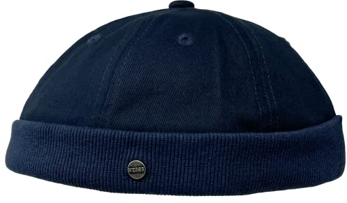 WEROR Herren Dockercap Dockermütze Fischermütze Hafenmütze Cap Mütze WEROR-382.1 (Einheitsgröße, Marine)
