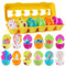 Huevos de Pascua con Juguete, XiXiRan 12 Piezas Huevos Sorpresa Juguetes, con Caja de Huevos, Huevos de Pascua Precargados, Huevos de Plástico para Rellenar con Juguetes, Huevos de Pascua Sorpresa