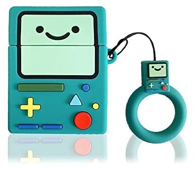 Viwind AirPods 1 2 Hülle Silikon Anime,Funny Cute 3D Cartoon Weiches Airpods 1 2 Generation Schutzhülle und Haut Case Cover,Kabelloses Laden&Stoßfeste-Adventure Time