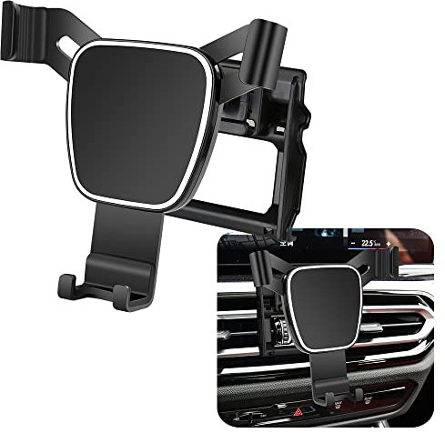 LUNQIN Kfz-Handyhalterung für 2023 2024 BMW 3er Serie 330i 330e M340i i4 M50 xDrive Autozubehör Navigationshalterung Innendekoration Handyhalterung