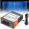 Temperaturregler: STC-1000 Digitaler Thermostat Temperaturregler AC 110V-220V Temperaturregler mit Doppelter NTC-Sondensonde Kühler Heizung für Tiere Heizmatte Inkubator Hühner Heizfolie Reptilien