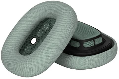 Kopfhörer-Ohrpolster, Weiche Memory-Schaum-Schwamm-Protein-Haut-Leder-Ohrpolster-Ohrenschützer, für Airpod MAX-Kopfhörer (Grün)