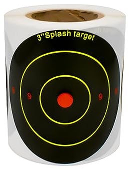 MEISO 200 Pièces Autocollants de Cibles de Tir, Cible de Tir Réactives, 7,6 cm Autocollant de Tir Auto-adhésif, Cibles de Tir en Papier pour Cibles Réactives Rondes Aux Champs de Tir