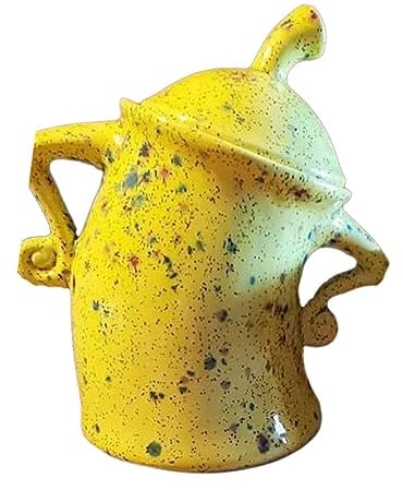Virtcooy Sassy Canister | Akimbo Jar | Yellow Attitude Canister Storage for Coffee Tea Sugar & More