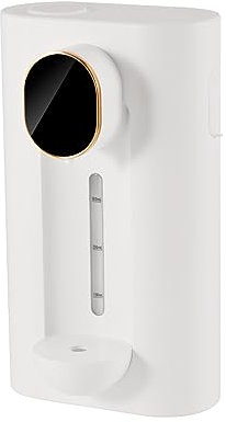 Qiebenav Distributeur de rince-bouche intelligent 540 ml - Montage mural - Machine à laver à induction intelligente - Sans éclaboussures - Support hygiénique pour bain de bouche - Blanc