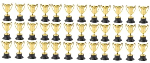 Abaodam 30 Pièces Trophée des Enfants Trophée d'or Mini Trophée Cotillons Petits Trophées pour Enfants Trophée Coupes du Monde Coupe Trophée Enfants Mini-Jouets Annexe Réutilisable