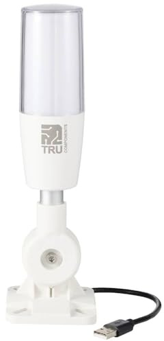 TRU COMPONENTS TC-ONN-M4T-USB Signalsäule mit Sirene LED Rot, Gelb, Grün, Blau, Weiß, Cyan, Magenta 1 St.