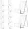 MUXHEL 12PCS Book Stands for Display, Acrylic Book Stand, Clear Book Display Stand for Display Books, Picture Albums,Menu, Magazine, Notebooks