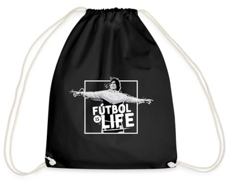 Spreadshirt Ted Lasso Dani Rojas Fútbol Is Life Turnbeutel, One size, Schwarz
