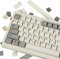 JOLINTAL 135 Touches grecques rétro, Touches PBT Grises, Custom Keycaps 60% Dye-Sub Cherry Keycaps pour Clavier mécanique ANSI