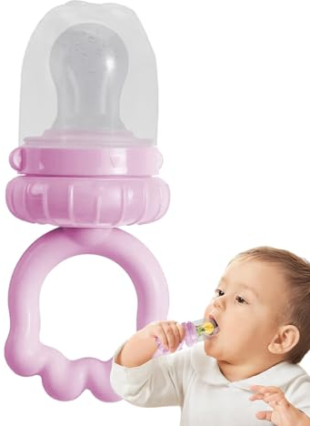 Ciuccio in silicone, ciuccio con mangime per frutta, ciuccio universale in silicone per – colla verticale per denti per compleanno, festa dei bambini, Pasqua, Capodanno e Natale