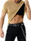 Mauro Kane Glitzer T-Shirt Herren Pailletten Kurzarm Tops Metallic Glänzend Shirt Party Oberteile Gold M
