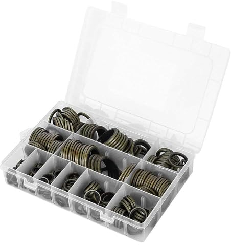 240 Pcs Bonded Seal Oil Washers Kit, Metal Rubber Sealing Rings, Drain Plug Gaskets, Engine Oil Seal Washer Assortment Kit, M5-M24(6-30MM), 20 of Each