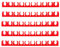 Ctyjia 5 Rangées Collier Serrage Tuyau 16mm Colliers de Serrage en PVC, Clips de Tuyau Pour la Plomberie et la Tuyauterie, Rouge
