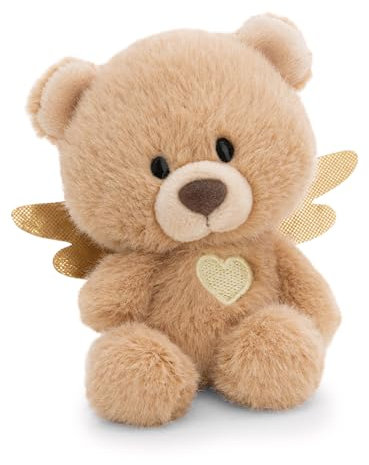 NICI Kuscheltier Schutzengel Bär 12cm in Geschenkbox 12x6,5x9,5cm - braun - Weiches Plüschtier – niedliches Stofftier zum Kuscheln & Spielen – tolle Geschenkidee für Kinder & Erwachsene | 61893
