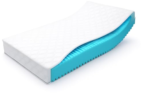 hERZtal 7-Zonen Kaltschaummatratze 160x200 cm 16 cm – Wendematratze H4/H5 Orthopädische Komfortmatratze für Rücken- & Seitenschläfer