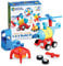 Learning Resources 1-2-3 Build It - Rocket-Train-Helicopter, Fine Motor Toy, Kids Building Set