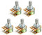sourcing map 5 Stk. WH148 100 K Ohm Variable Widerstände Dual Drehen Rotary Potentiometer de