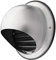 calimaero® KWG Stainless Steel Ventilation Grille 100mm, 4 inch Cowled Air Vent Covers, Built-in Insect Screen, Very Weather-Resistant, Extractor Fan Vent Cover, Robust, Rustproof