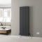 DuraTherm® 1600 x 532mm Anthracite Grey Vertical Designer Radiator Double Column Flat Panel Modern Central Heating Panels Bathroom Radiators
