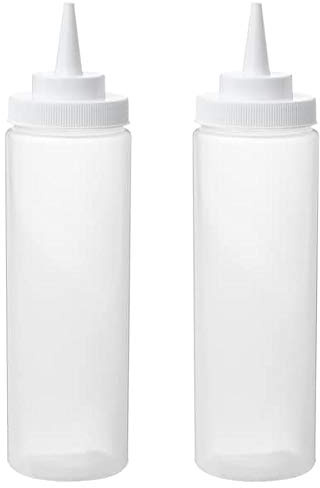 GRILLTIDER Quetschflasche, Kunststoff, transparent, 330 ml, 20x5 cm, für Zuhause & Büro Gewürz und Gewürzständer. Lebensmittelaufbewahrung & organisieren Kleine Aufbewahrung und Organizer.