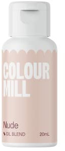 Colour Mill Oil Blend Nude Lebensmittelfarbe auf Ölbasis - Lebensmittelfarben für Schokolade, Fondant, Cupcakes, Kuchen, Backen, Macaron - Food Coloring für Tortendeko - 20ml