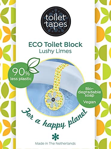 Toilet Tapes - Selbstklebender WC Duftspüler mit 220+ Spülungen - Eco Toilettenduft mit 90% Weniger Plastik - Toilettenduft Lushy Limes - 14 Stück, 1er Pack