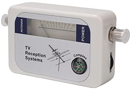 Trintion Signal Searcher Antenna Signal Digital Satellite Strength Meter Disc LCD Pointer Signal Searcher Satellite Detector with Horizontal Display