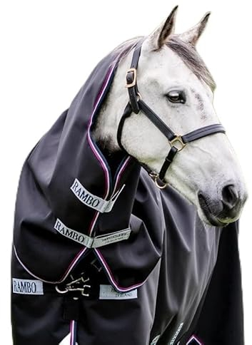 Horseware Rambo Supreme Hood 150g - Navy/Burgundy