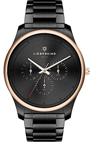 Liebeskind Berlin Damen Analog Quarz Uhr mit Edelstahl Armband LT-0358-MM