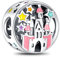 HAEPIAR S925 Silber Charm für Armband Halskette Sterling Silber Dangles Bunte Fantasy Schloss für Frauen.