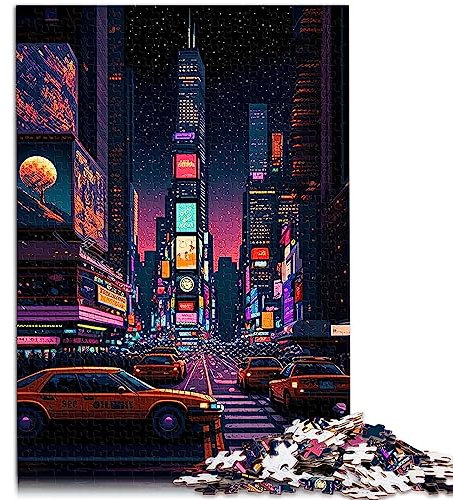 Puzzle New York City für Erwachsene, 1000-teiliges Puzzle für Erwachsene und Kinder. Papppuzzles. Tolles Geschenk für Erwachsene. Größe: 26 x 38 cm