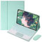 EHLCYS Funda con Teclado para Lenovo Tab P11 2ª Generación 11,5 Pulgadas 2023 (TB350FU/TB350XU), Teclado Táctil Bluetooth Desmontable Retroiluminado De 7 Colores, Funda Ultrafina con Ratón,Mint Green