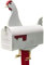 Cassetta Postale A Forma Di Pollo, Cassette Postali In Ferro Creative Per Esterni, Postale Personalizzata Creativa Con Una Simpatica Forma Di Gallo Per La Fattoria Decorare Cortile